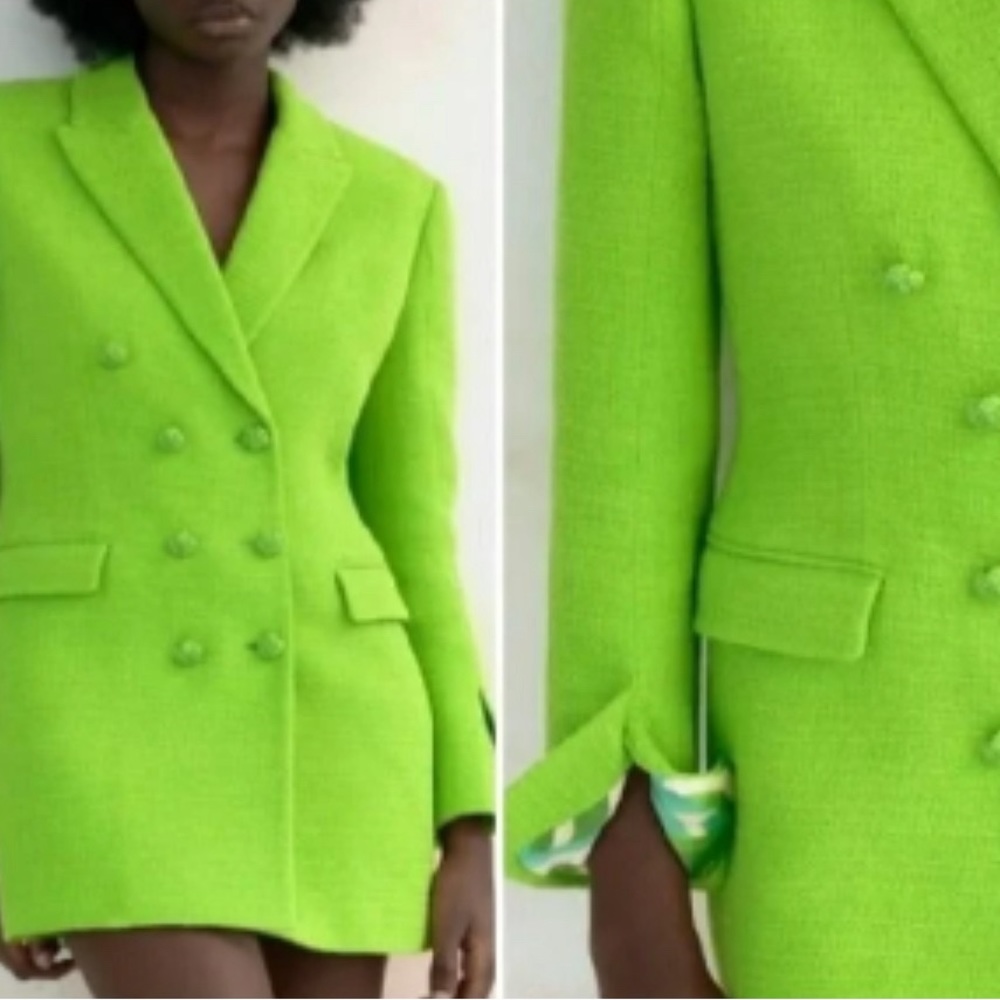 ZARA TEXTURED BLAZER DRESS. SIZE XS